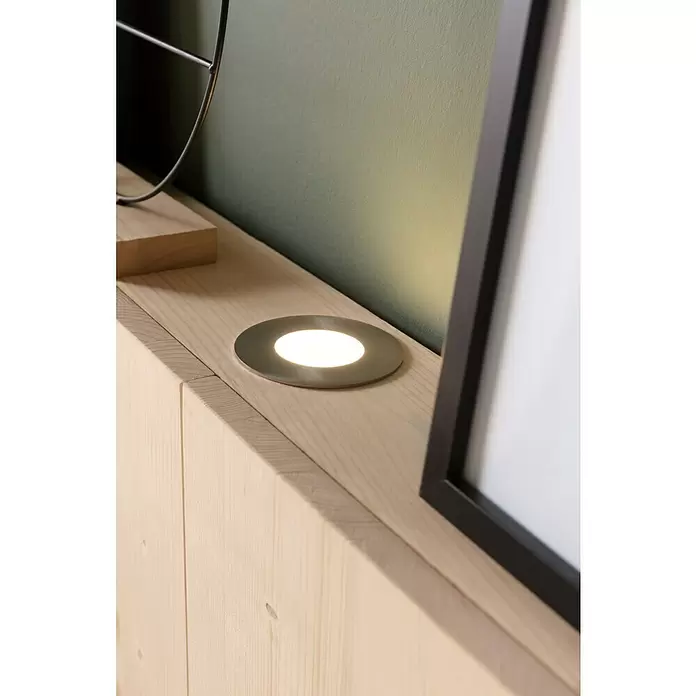 Tween Light Set de focos LED empotrables - 9 W, Níquel mate, Blanco cálido - Foto ambiente