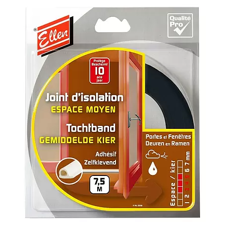 Ellen  Tochtband P gemiddelde kier zwart