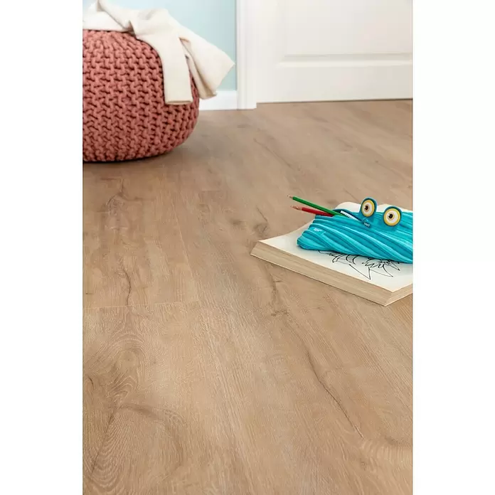 b!design Podna vinilna obloga Rigid Maxi Ashton - 1.220 x 228 x 4,8 mm, Rustikalni pod - Živopisni prikaz