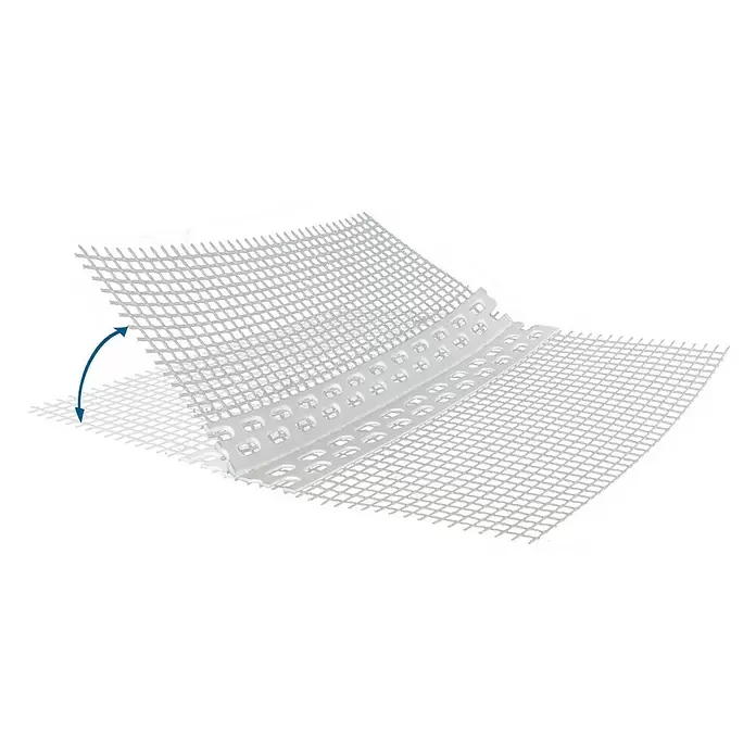 Odem Perfil angular goterón - L x An x Al: 2,5 m x 100 mm x 78 mm, PVC, Blanco - Producto en uso