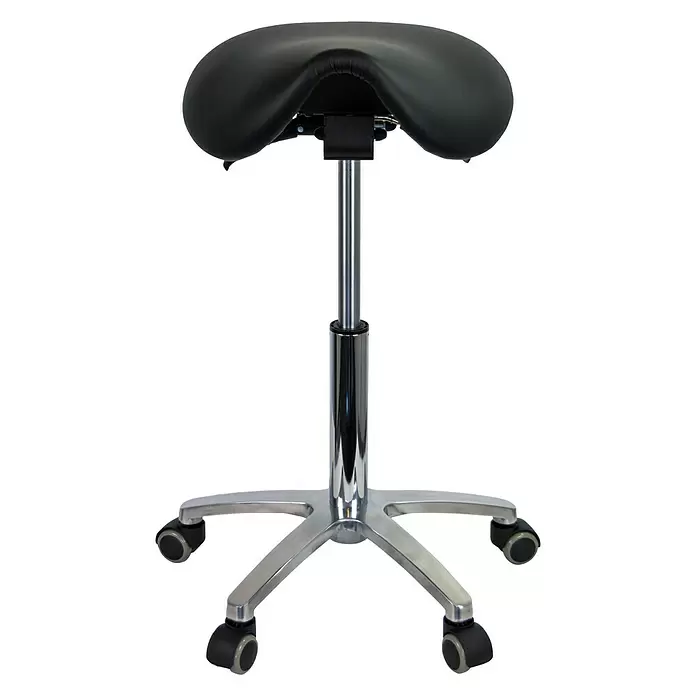 Hocker Upright Roma - Höhenverstellung: 520 mm - 720 mm, Schwarz - Vorderansicht
