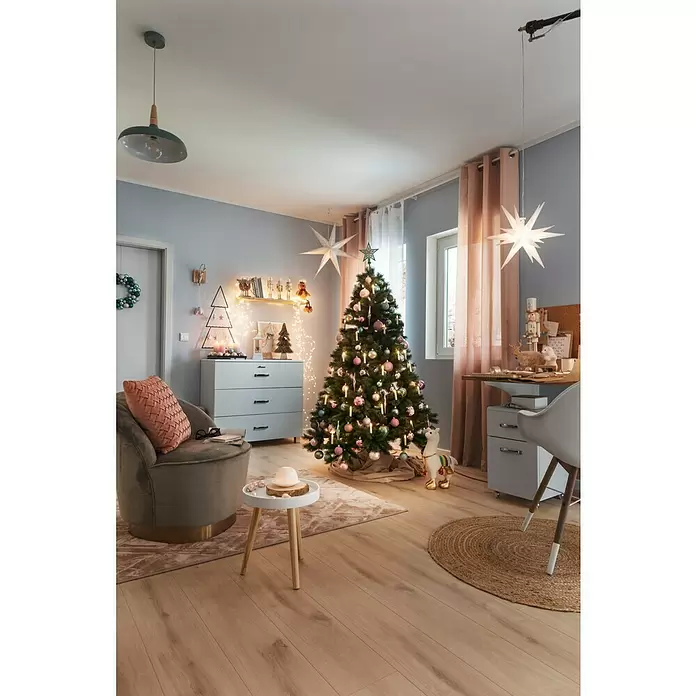 Tween Light LED-Stern 3D hängend - Außen, 1-flammig, Durchmesser: 50 cm, Weiß, Warmweiß - Stimmungsaufnahme