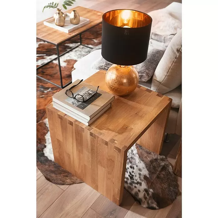 Exclusivholz Aspen Hocker - Eiche, 51 x 48 x 53 cm - Stimmungsaufnahme
