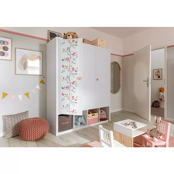 Kinder-Möbelknopf - Kunststoff, Pink, Ausführungseigenschaft: Blume - Stimmungsaufnahme