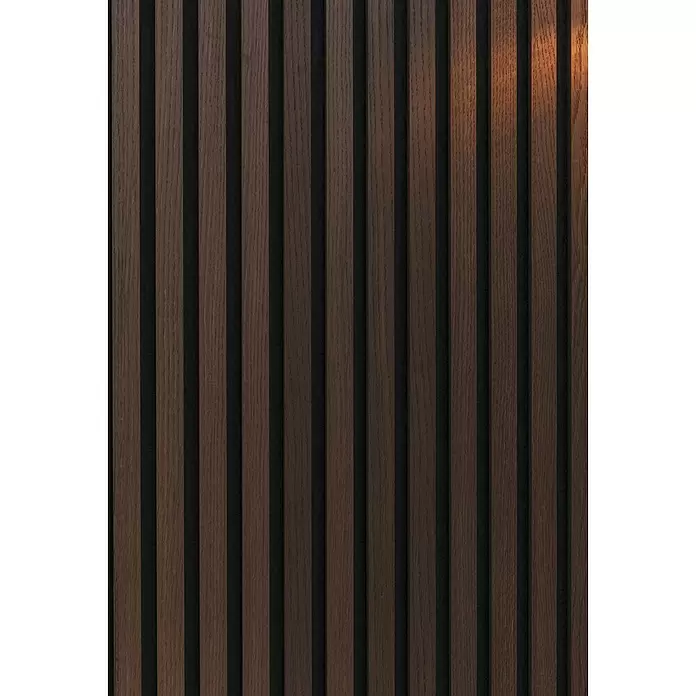 FibroTech Akustikpaneel Basic - Smoked Oak, 2.440 x 605 x 22 mm, 1 Paneel - Detailaufnahme
