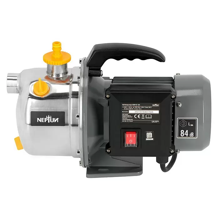 Neptun Vrtna pumpa NGP-E 100 - 1.000 W, Maksimalni protok: 4.600 l/h - Pogled sprijeda