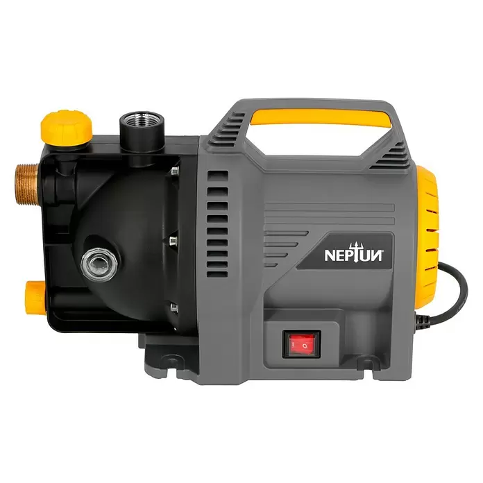 Neptun Bomba de agua para jardín NGP-E 105 - 1.050 W, Capacidad de bombeo máx.: 4.500 l/h - Vista frontal