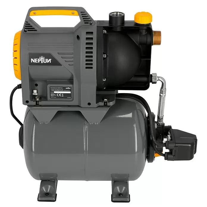 Neptun Grupo de presión NHW-E 105 - 1.050 W, Capacidad de bombeo máx.: 4.500 l/h, Presión máx.: 4,8 bar - Vista trasera