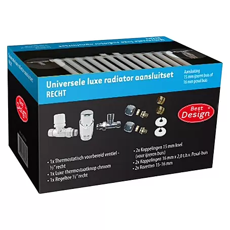 Best Design  Installatieset voor radiatoren Recht