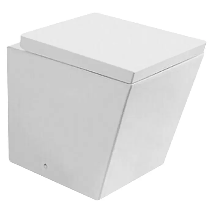 Best Design Hangend toiletset Schnell - Met spoelrand, Spoelvorm: Diep, Glanzend Wit - Diagonaal zicht