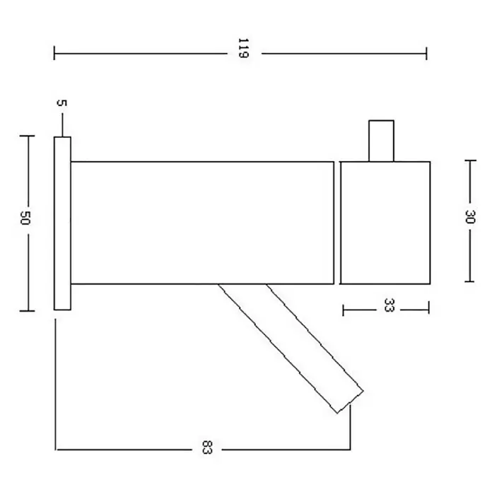 Best Design Wand fonteinkraan Spador - Chroom, Glanzend - Blauwdruk