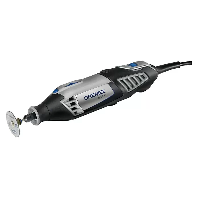 Dremel Juego de herramientas multifunción 4000-4/65 + 150 accesorios - Número de revoluciones de marcha en vacío: 5.000 r.p.m. - 35.000 r.p.m., 175 W - Vista angular