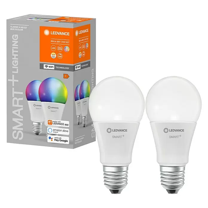 Ledvance LED-Leuchtmittel - E27, 9 W, A60, 806 lm - Vorderansicht