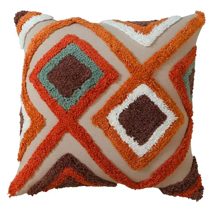 Cojín Namibia - Multicolor, 45 x 45 cm, 100% algodón - Vista frontal
