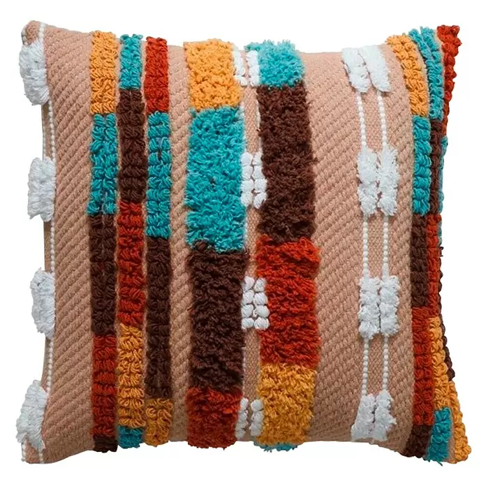 Cojín Gambia - Multicolor, 45 x 45 cm, 100% algodón - Vista frontal