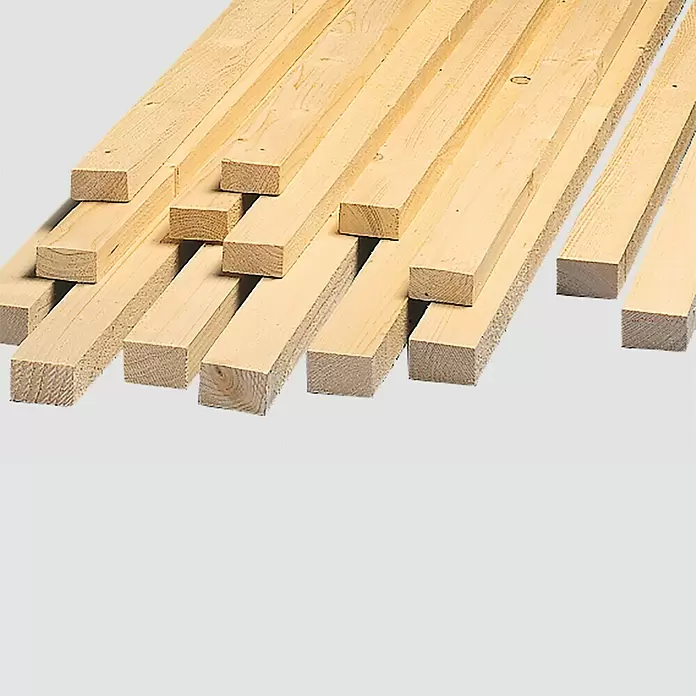 Listón de madera - 300 x 4,8 x 2,4 cm, Abeto rojo/abeto, Aserrado - Primer plano