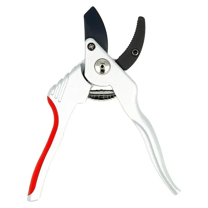 Gardol Premium Gartenschere - Amboss, Max. Aststärke: 20 mm, Abgewinkelter Schneidkopf, Handgröße variabel einstellbar - Rückansicht
