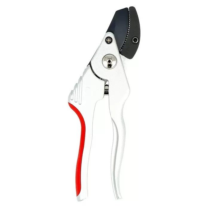 Gardol Premium Gartenschere - Amboss, Max. Aststärke: 20 mm, Abgewinkelter Schneidkopf, Handgröße variabel einstellbar - Rückansicht