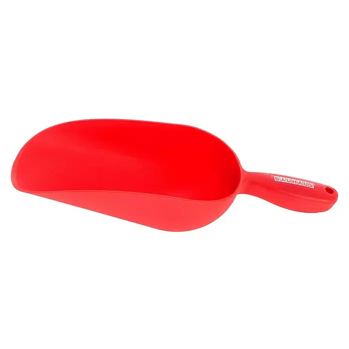 BAUHAUS Schaufel XXL - 12 cm, Rot - Diagonale Ansicht