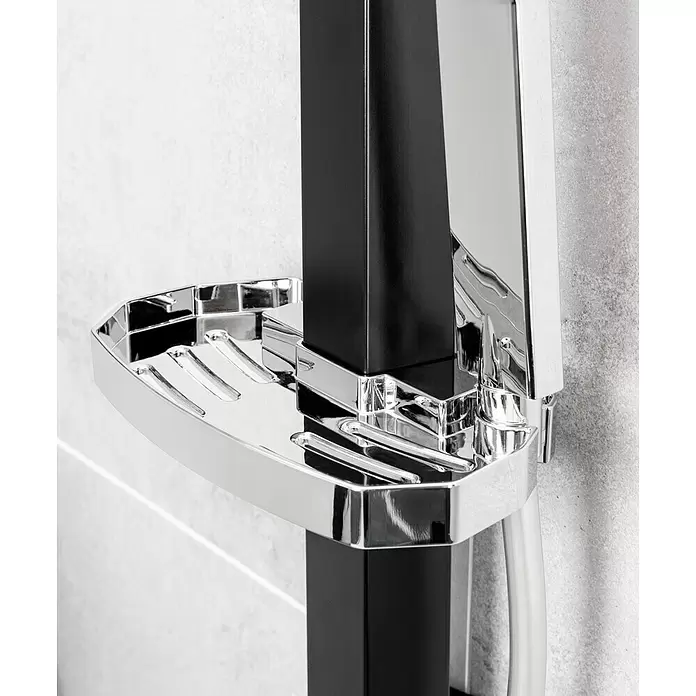 Mixomat Duschpaneel Cityline 2.0 - Höhe: 120 cm, Mit Umsteller, Chrom/Schwarz - Stimmungsaufnahme
