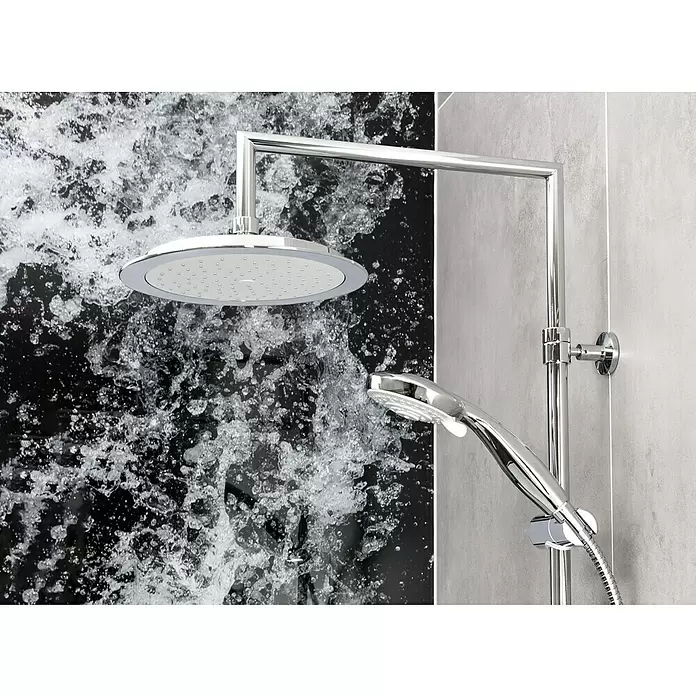 Mixomat Duschsystem Denver - Mit Umsteller, Lochabstand: 67 cm, Anzahl Strahlarten: 5 Stk., Chrom/Weiß - Stimmungsaufnahme