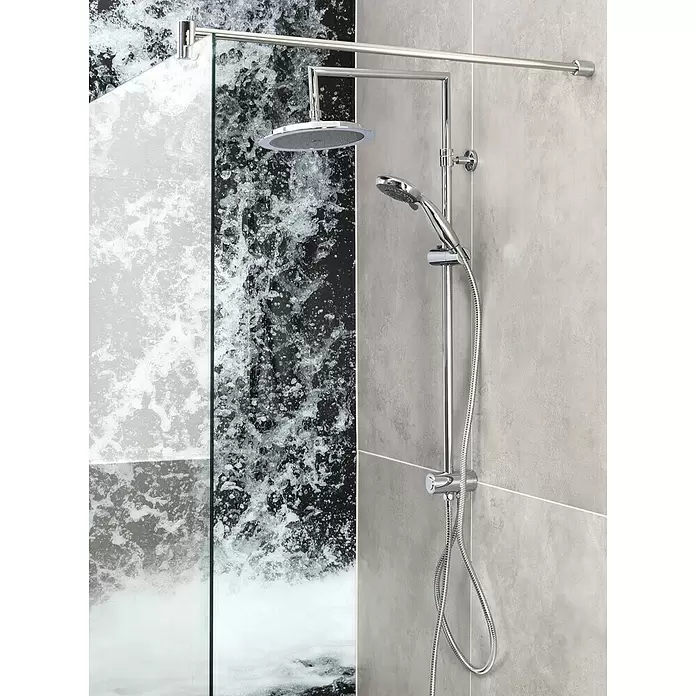 Mixomat Duschsystem Dallas - Mit Umsteller, Lochabstand: 67 cm, Anzahl Strahlarten: 5 Stk., Chrom/Anthrazit - Stimmungsaufnahme