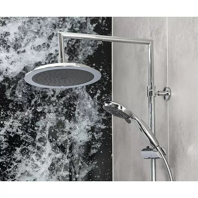 Mixomat Duschsystem Dallas - Mit Umsteller, Lochabstand: 67 cm, Anzahl Strahlarten: 5 Stk., Chrom/Anthrazit - Stimmungsaufnahme