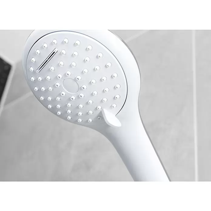 Mixomat Brause-Set Langfoss - Chrom/Weiß - Detailaufnahme