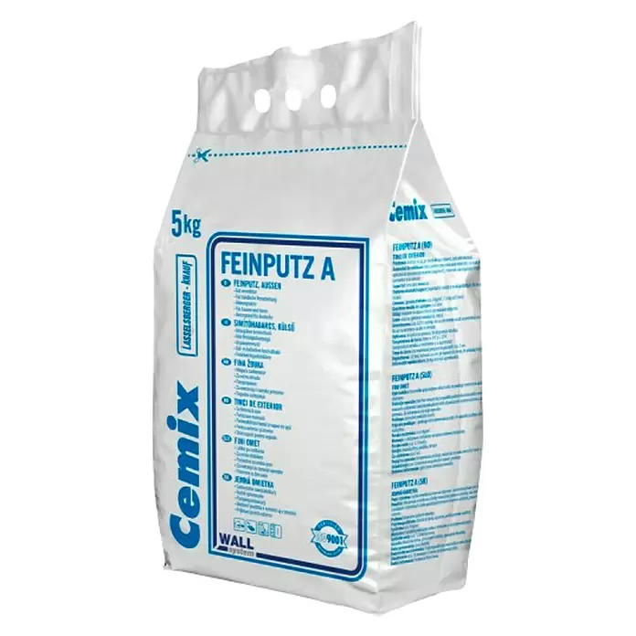 Cemix Fina vapneno-cementna žbuka Feinputz - 5 kg - Dijagonalni pogled