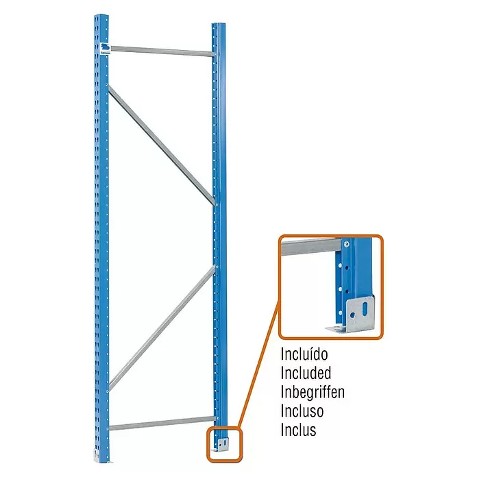 Simonrack Simontitan Bastidor - An x Al: 120 x 180 cm, Metal, Azul - Dibujo técnico