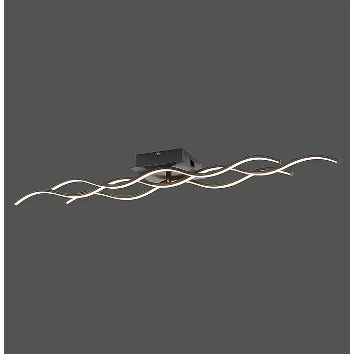 LeuchtenDirekt LED-Deckenleuchte - 32 W, L x B x H: 97,5 x 16 x 8 cm, Schwarz, Tageslichtweiß - Stimmungsaufnahme