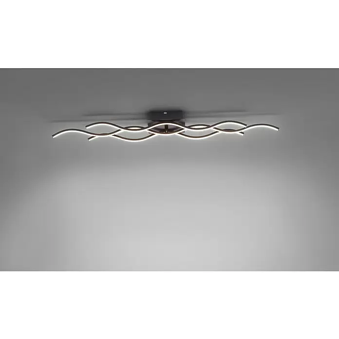 LeuchtenDirekt LED-Deckenleuchte - 32 W, L x B x H: 97,5 x 16 x 8 cm, Schwarz, Tageslichtweiß - Stimmungsaufnahme