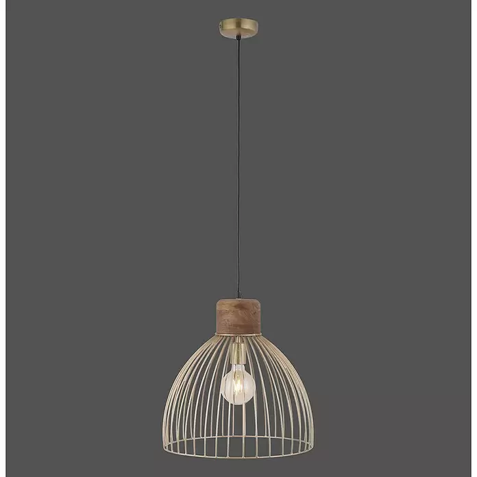 LeuchtenDirekt Pendelleuchte - 25 W, L x B x H: 40 x 40 x 120 cm, E27 - Stimmungsaufnahme