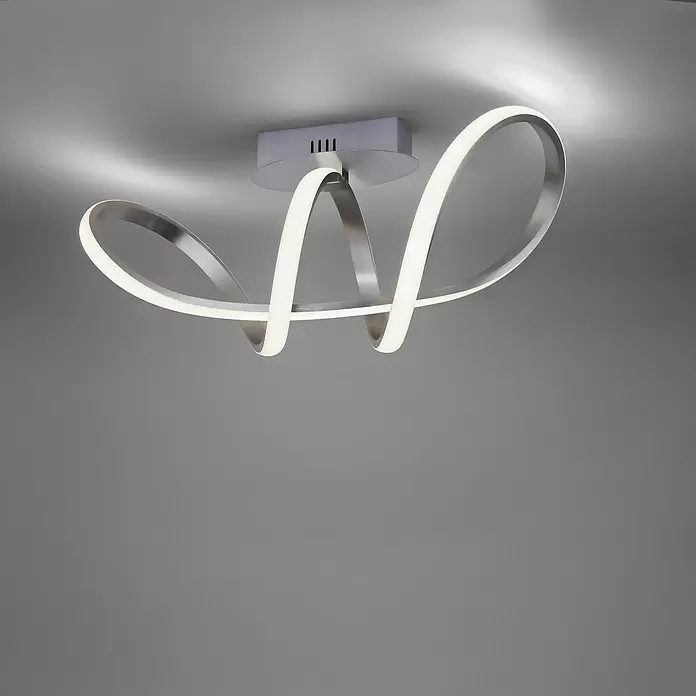LeuchtenDirekt LED-Deckenleuchte - 18 W, L x B x H: 61 x 24,5 x 27 cm, Grau, Sonstige - Stimmungsaufnahme
