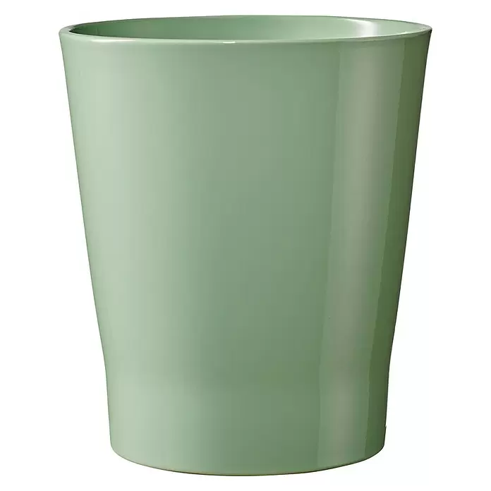 SK Orchideentopf Merina Candy - Außenmaß (Ø x H): 14 x 15 cm, Keramik, Seladon grün, Glänzend - Vorderansicht