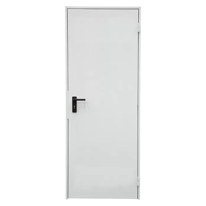 Novoferm Puerta metálica Super Plus Prelacada blanca - 87,5 x 203,5 cm, Apertura según normativa: Izquierda - Vista frontal
