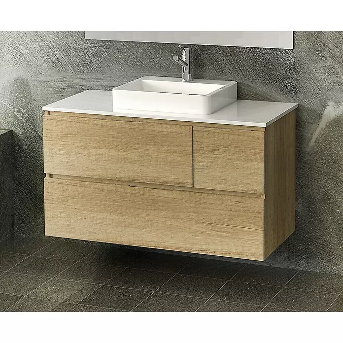 Mueble de lavabo Tina Paris - L x An x Al: 46 x 120 x 64 cm, Nature - Foto ambiente