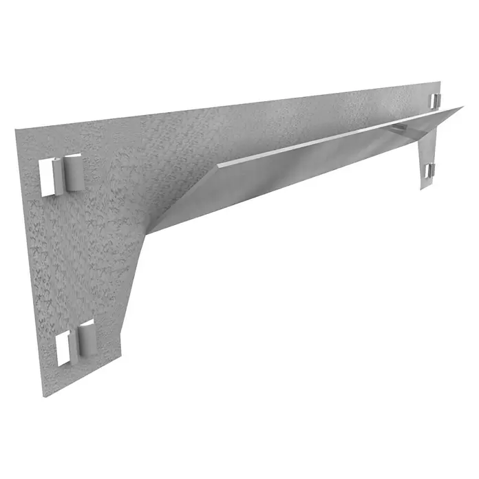 Simonrack Simonclick Travesaño para estanterías para cargas pesadas - Largo: 110 cm, Galvanizado - Vista angular