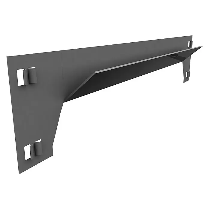 Simonrack Simonclick Travesaño para estanterías para cargas pesadas - Largo: 110 cm, Gris - Vista angular