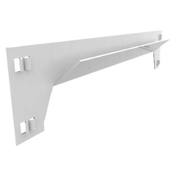 Simonrack Simonclick Travesaño para estanterías para cargas pesadas - Largo: 110 cm, Blanco - Vista angular