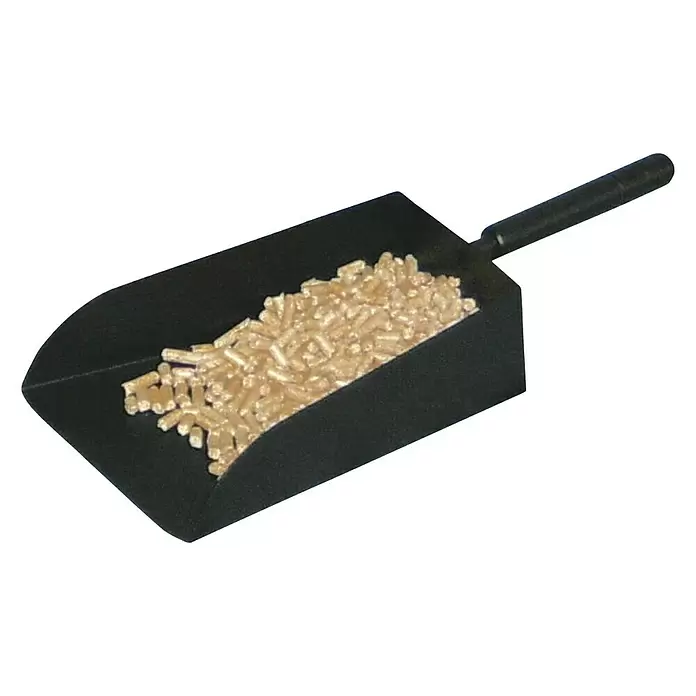 Lienbacher Pelletschaufel - 35,5 x 17 cm, Schwarz - Diagonale Ansicht