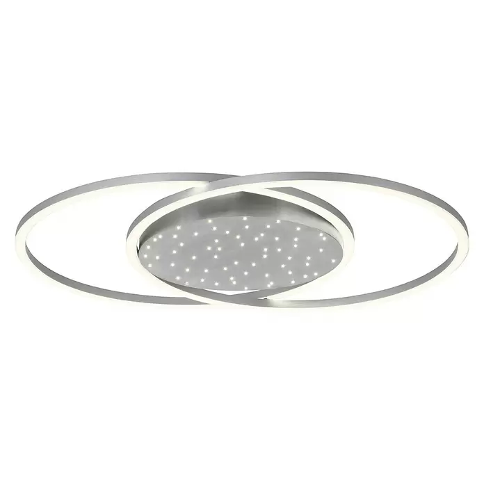 Paul Neuhaus LED-Deckenleuchte - 48 W, L x B x H: 66,8 x 50 x 5 cm, Stahl, Sonstige - Ansicht von unten
