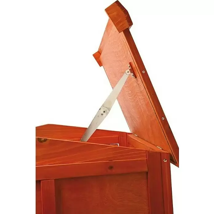 Kleintierstall - L x B x H: 154 x 61 x 71 cm, Braun - Detailaufnahme