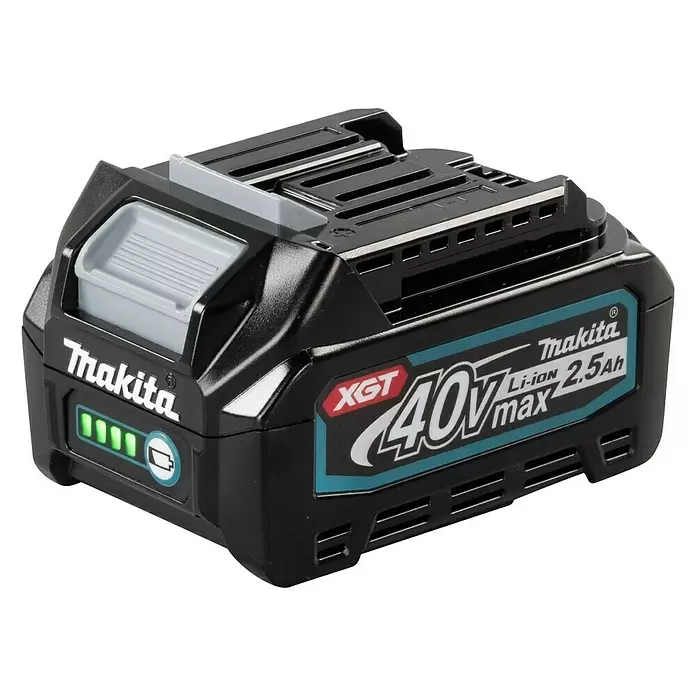 Makita XGT 40 V max. Accu BL4025 - 40 V, 2,5 Ah - Diagonaal zicht