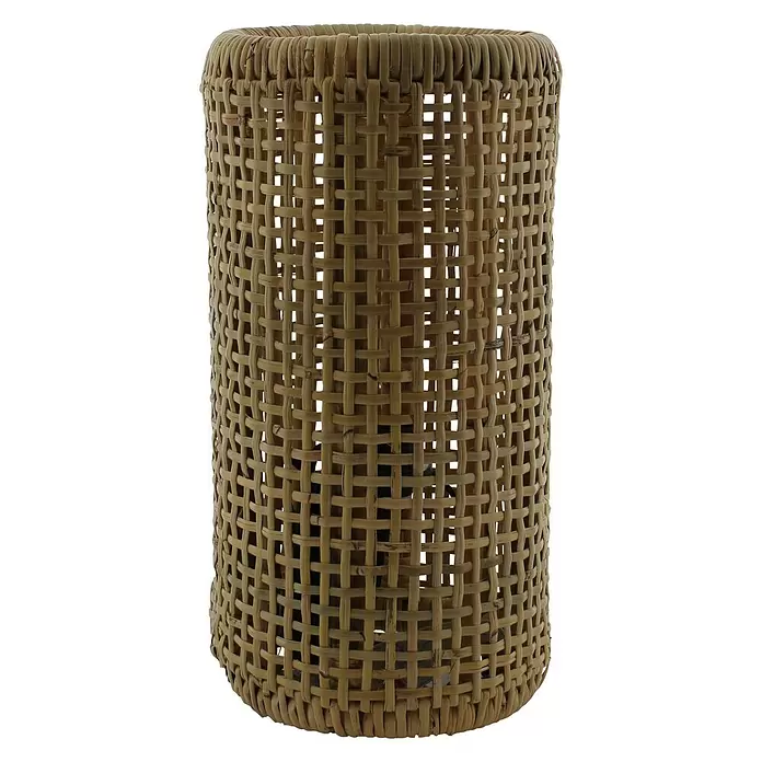 Staande lamp Rotan - 60 W, Hoogte: 40 cm, Bruin, E27 - Vooraanzicht
