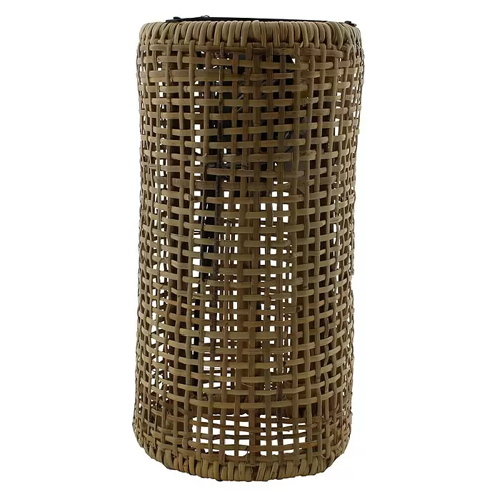 Hanglamp Rotan - Bruin, Hoogte: 40 cm - Vooraanzicht