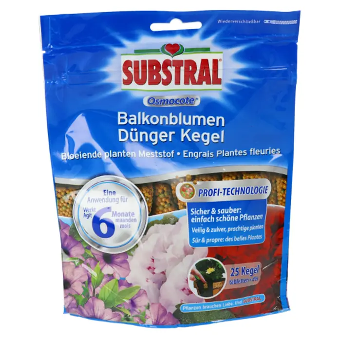 Substral Osmocote Čepići za gnojenje balkonskih biljaka - 25 Kom., Sadržaj je dovoljan za: 25 biljaka