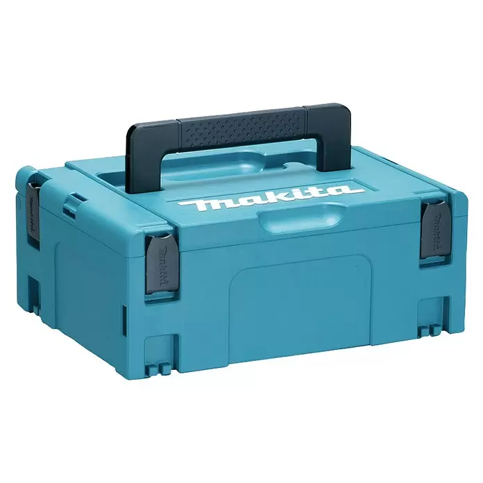 Makita Maschinenkoffer MAKPAC Gr. 2 - L x B x H: 295 x 395 x 155 mm - Diagonale Ansicht