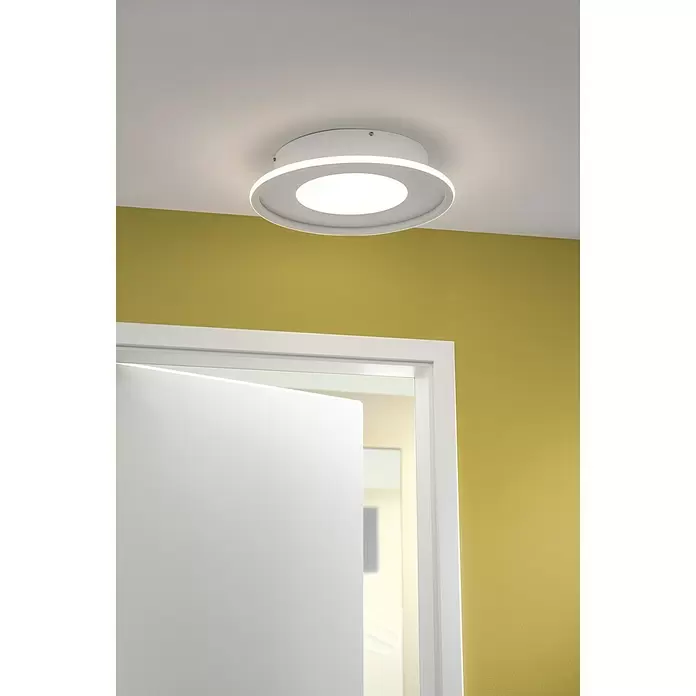 Lavida LED-Deckenleuchte rund Rovigo - Ø x H: 450 mm x 9,6 cm - Stimmungsaufnahme