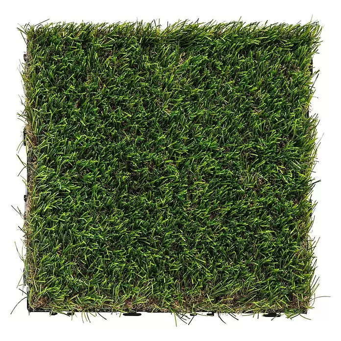 Klickfliese Gras - Grün, 30 x 30 cm, 10 Stk. - Ansicht von oben